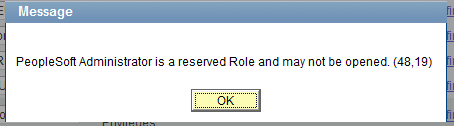 PeopleSoft Admin Role