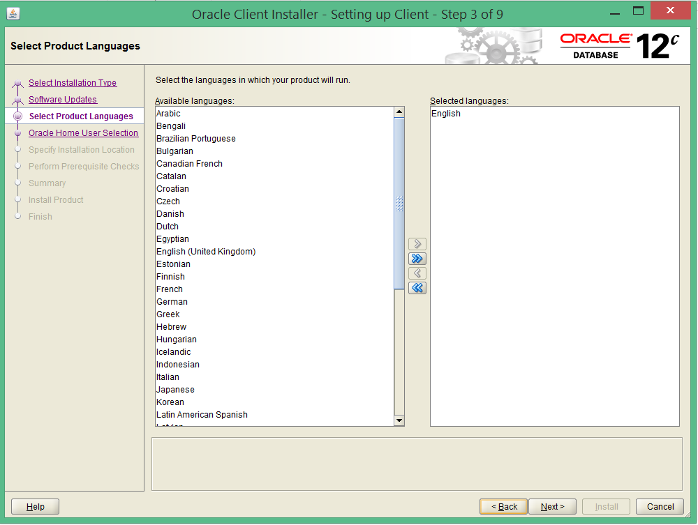 install oracle 12c 32 bit client on windows 8 3