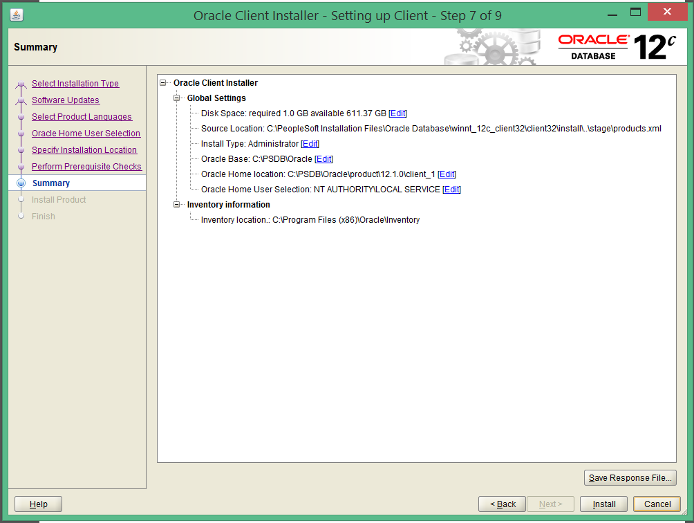 install oracle 12c 32 bit client on windows 8 7