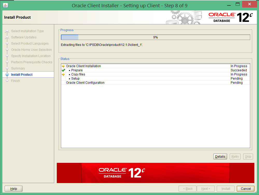 install oracle client