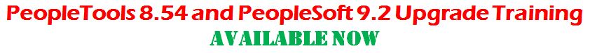 peopletools 8.54 and peoplesoft 9.2 training