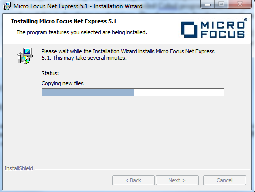 install micro focus net express 5.1 wp 11 on windows