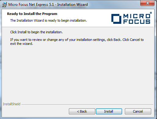 install micro focus net express 5.1 wp 11