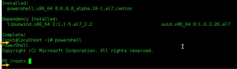 run powershell on oracle linux, centos and RHEL