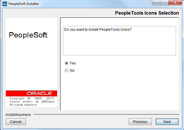 Install PeopleTools icons