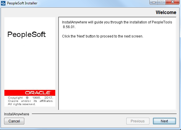 Installation of PeopleTools 8.56.01