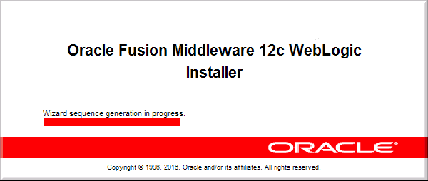 oracle weblogic installer launch