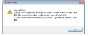 IM003 Specified driver could not be loaded due to system error 126