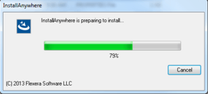 InstallAnywhere is preparing to install