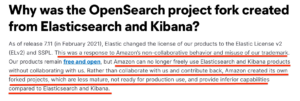 Opensearch Elastic blog