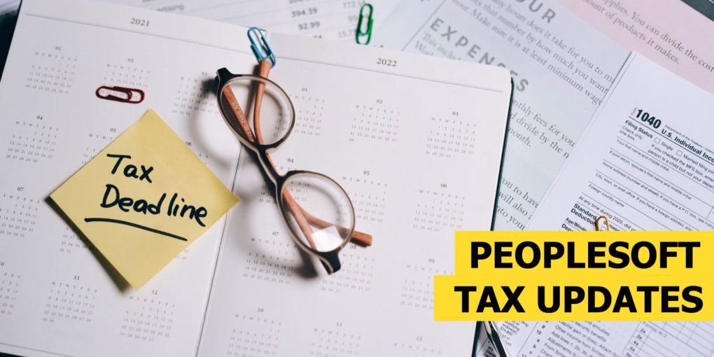 peoplesoft tax updates