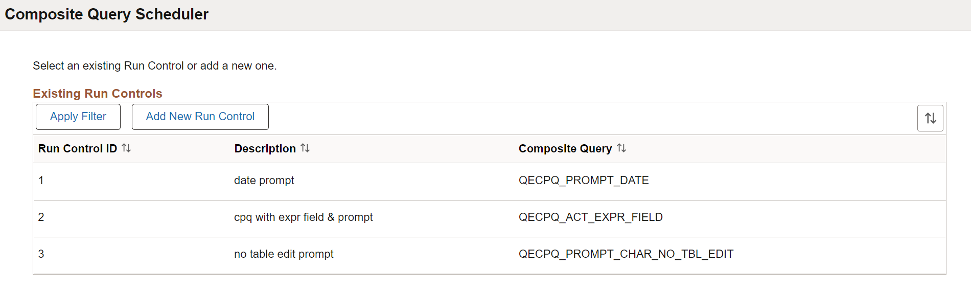 composite query scheduler