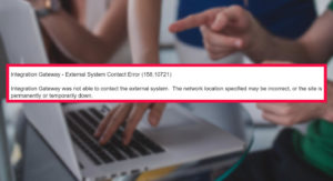 integration gateway error