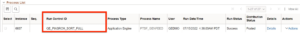 run control ID in process monitor